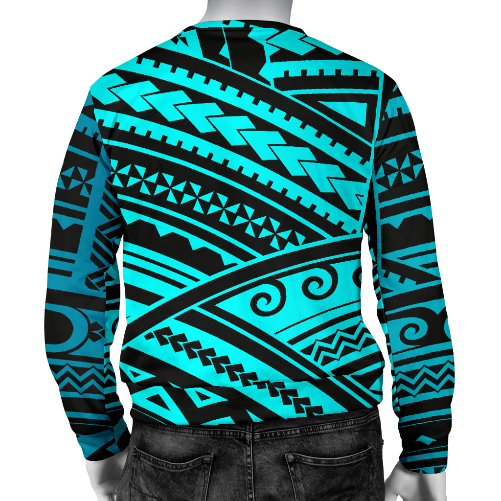 Polynesian Tribal Men Long Sleeve Sweatshirt
