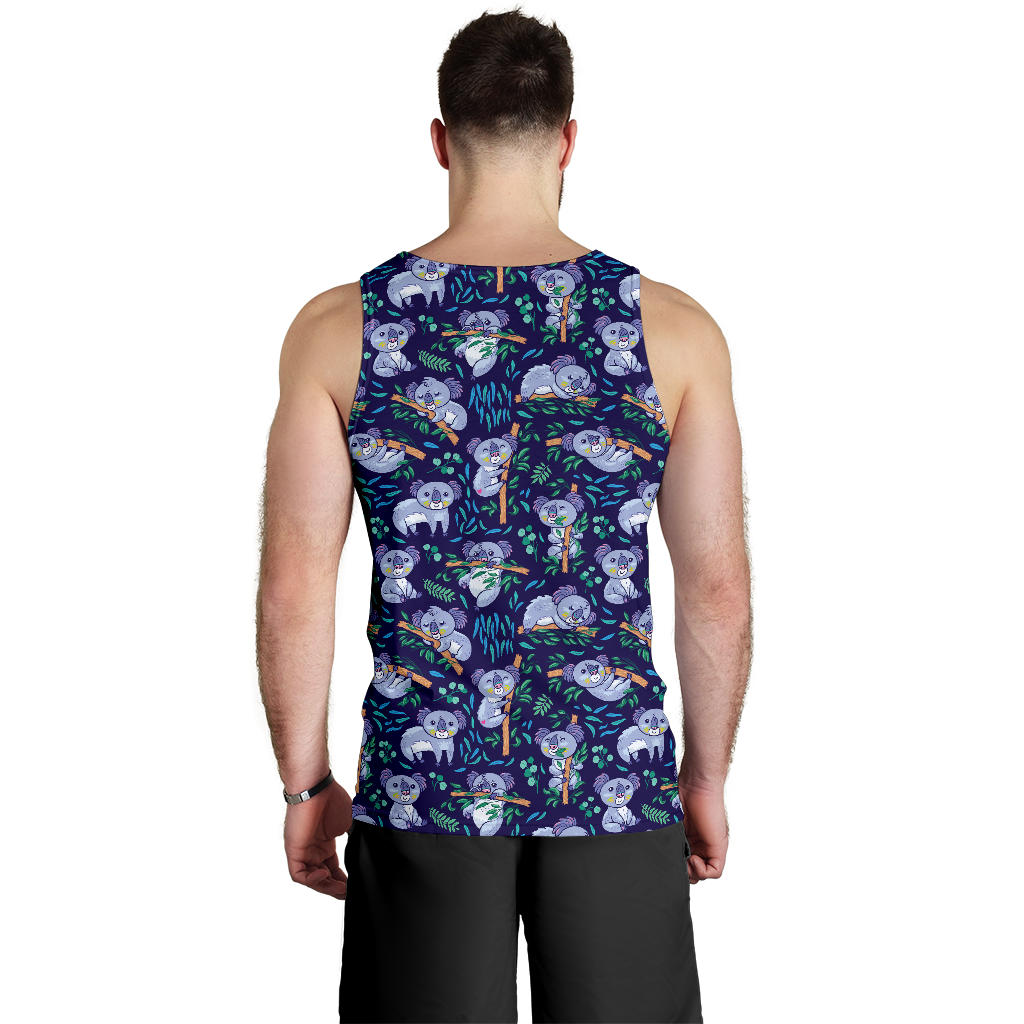 Koala Themed Design Print Men Tank Top