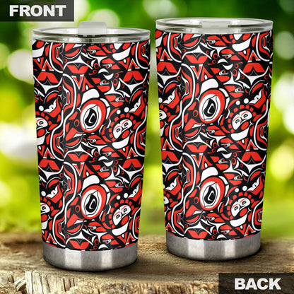 Native North American Themed Print Tumbler