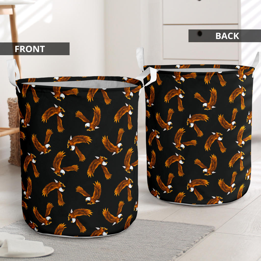Eagles Print Pattern Laundry Basket