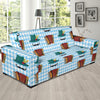 Accordion Mustache Pattern Print Design 01 Sofa Slipcover