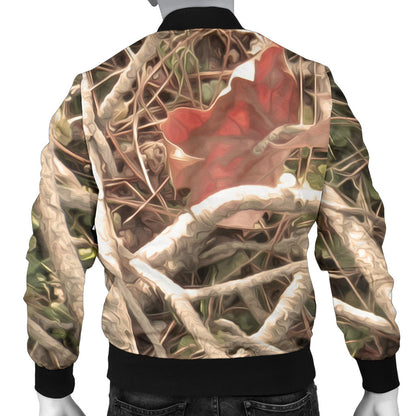 Camouflage Realistic Tree Authumn Print Men Bomber Jacket