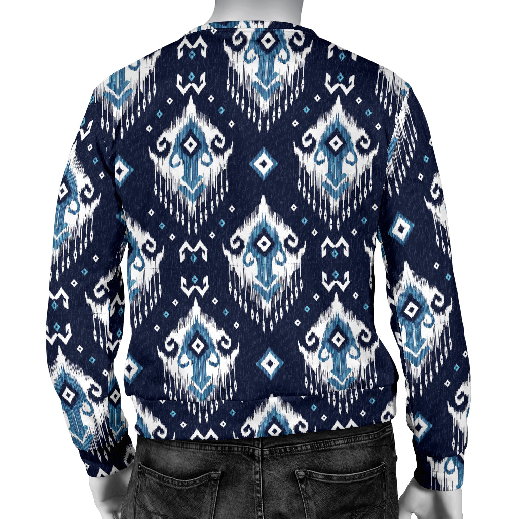 Ethnic Ornament Print Pattern Men Long Sleeve Sweatshirt