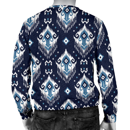 Ethnic Ornament Print Pattern Men Long Sleeve Sweatshirt