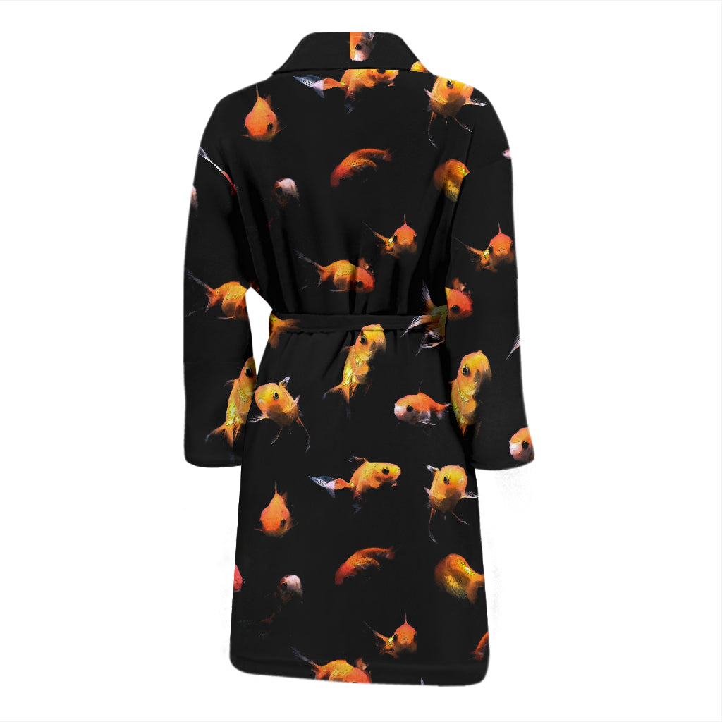 Goldfish Print Design LKS402 Men Bathrobe