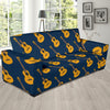 Acoustic Guitar Pattern Print Design 04 Sofa Slipcover