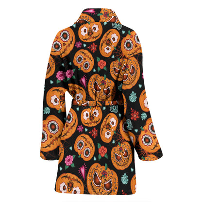 Halloween Print Design LKS402 Women Bathrobe