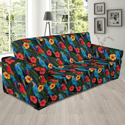 Parrot Pattern Print Design A01 Sofa Slipcover