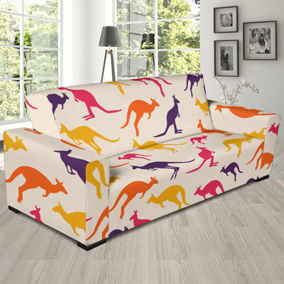 Kangaroos Pattern Print Design 01 Sofa Slipcover