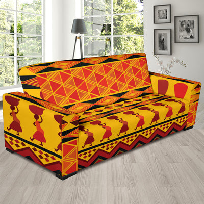 African Pattern Print Design 01 Sofa Slipcover