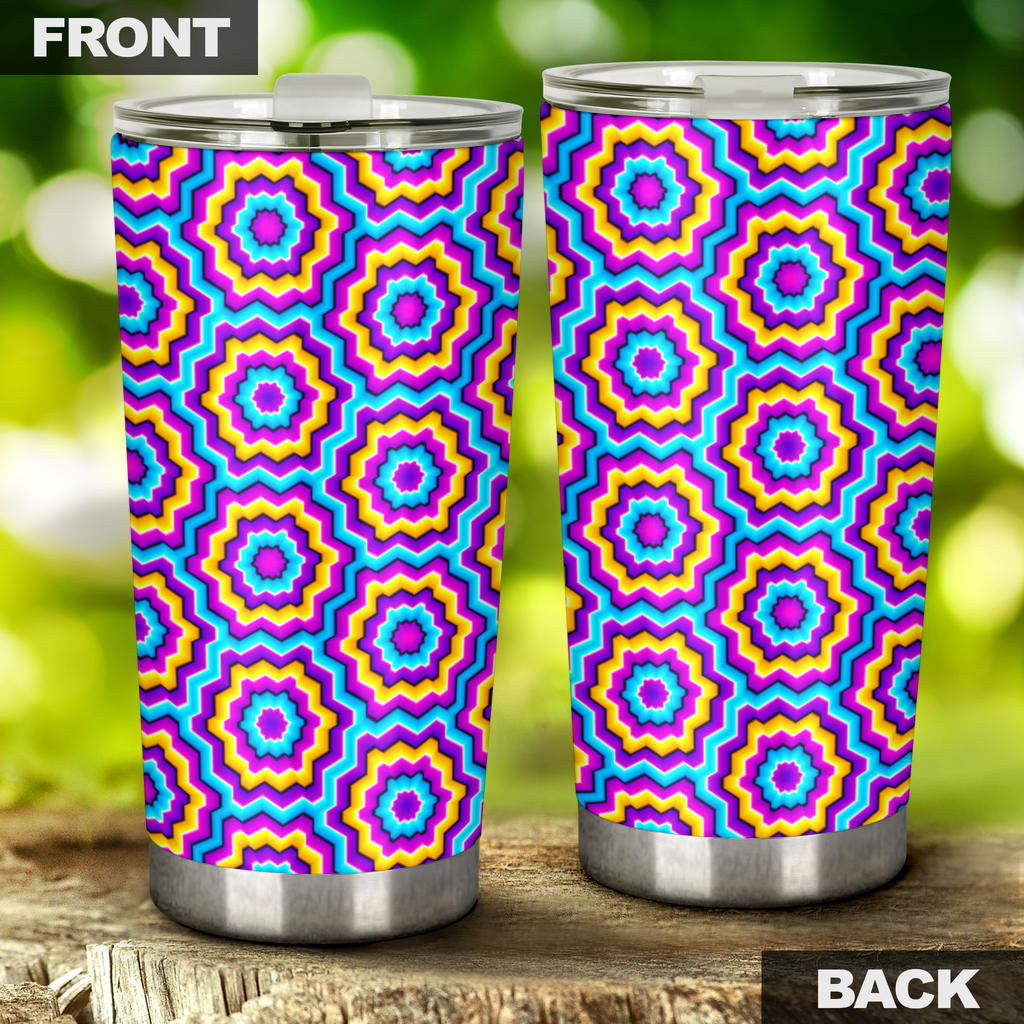 Optical illusion Techno Movement Tumbler