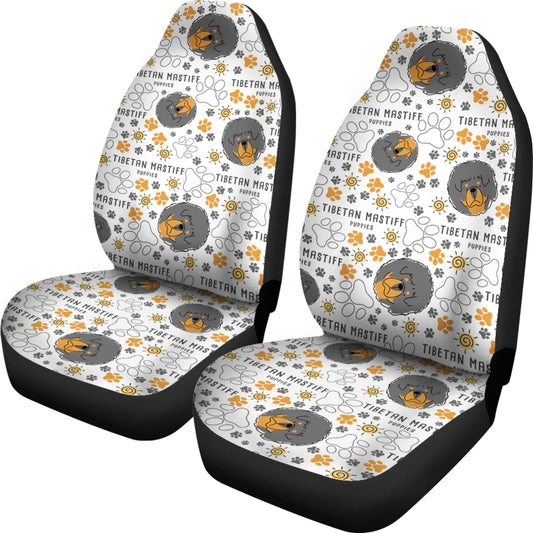 Tibetan Mastiffs Print Design LKS302 Car Seat Covers