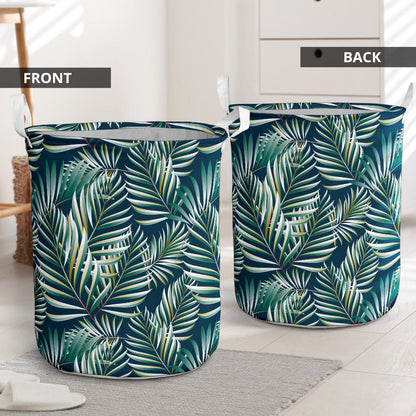 Sun Spot Tropical Palm Leaves hower Curtain Laundry Basket