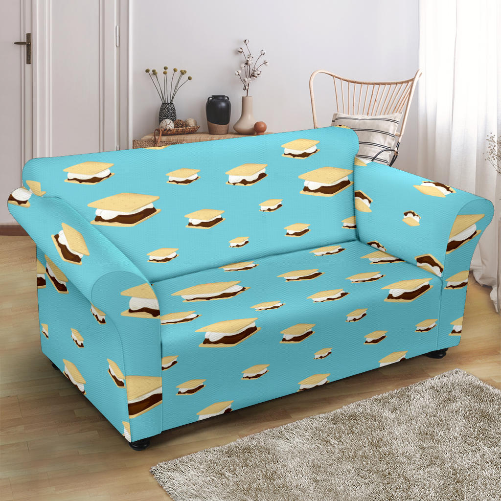 S_Mores Print Design LKS302 Loveseat Couch Slipcover