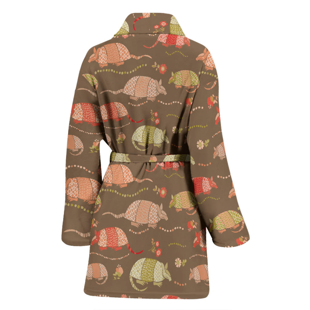 Armadillo Pattern Print Design 04 Women Bathrobe