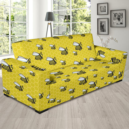 Bee Cute Print Design LKS308 Sofa Slipcover