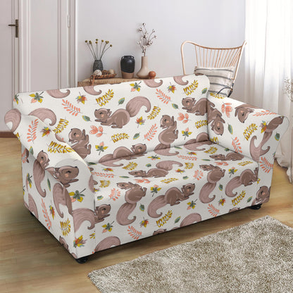 Squirrel Print Design LKS307 Loveseat Couch Slipcover