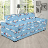 Airplane Cartoon Pattern Print Design 07 Sofa Slipcover