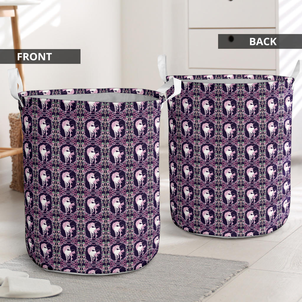 Unicorn Fantastic Flower Laundry Basket
