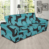 Schnauzers Pattern Print Design A01 Sofa Slipcover