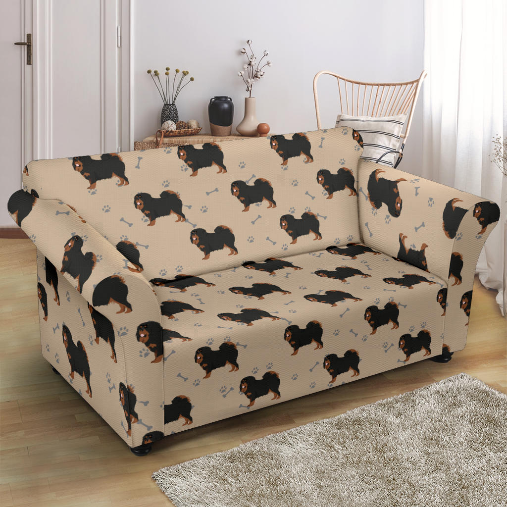 Tibetan Mastiffs Print Design LKS301 Loveseat Couch Slipcover