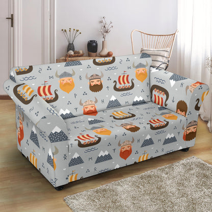 Vikings Print Design LKS307 Loveseat Couch Slipcover