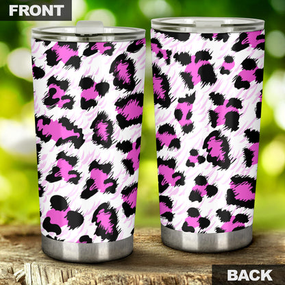 Leopard Pink Skin Print Tumbler