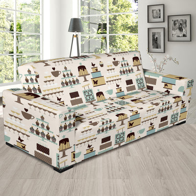 Cake Pattern Print Design 02 Sofa Slipcover