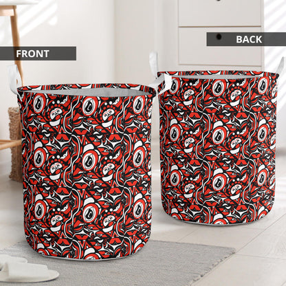 Native North American Themed Print Laundry Basket