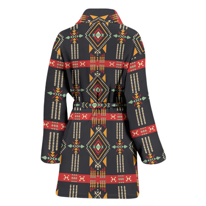 Southwest Pattern Print Design LKS303 Women Bathrobe