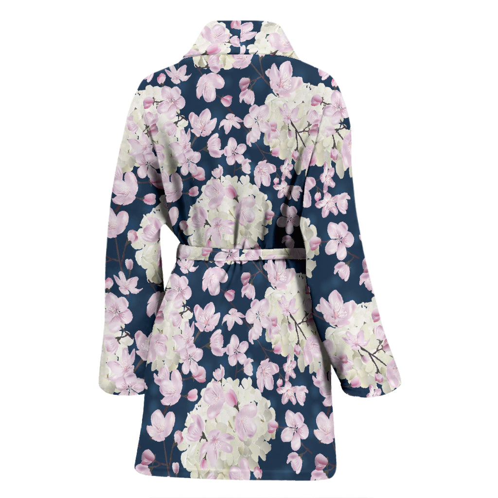 Sakura Print Design LKS305 Women Bathrobe