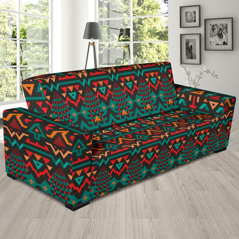 Aztec Pattern Print Design 04 Sofa Slipcover