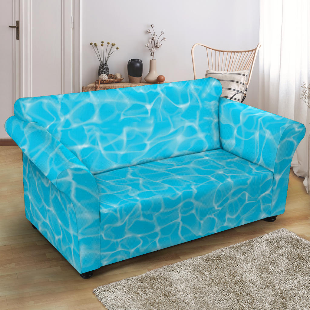 Swimming Pool Texture Print Design LKS301 Loveseat Couch Slipcover
