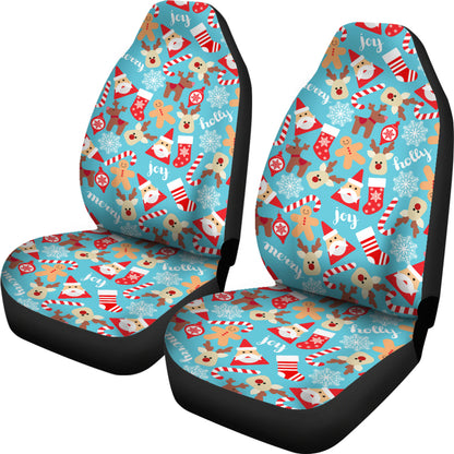Santa Christmas Themed Print Design LKS306 Car Seat Covers