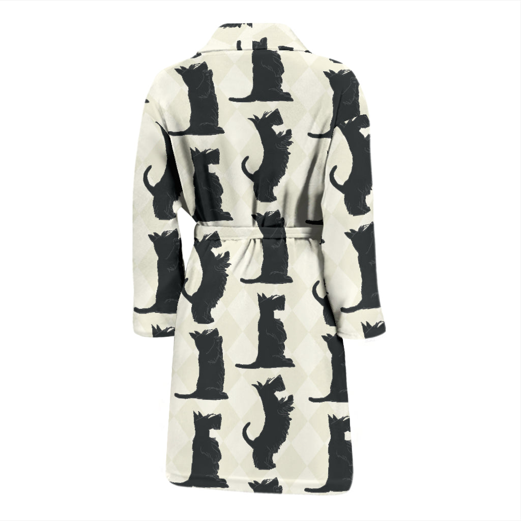 Scottish Terriers Print Design LKS309 Men Bathrobe