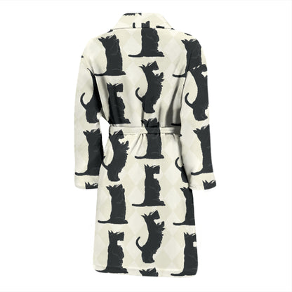 Scottish Terriers Print Design LKS309 Men Bathrobe