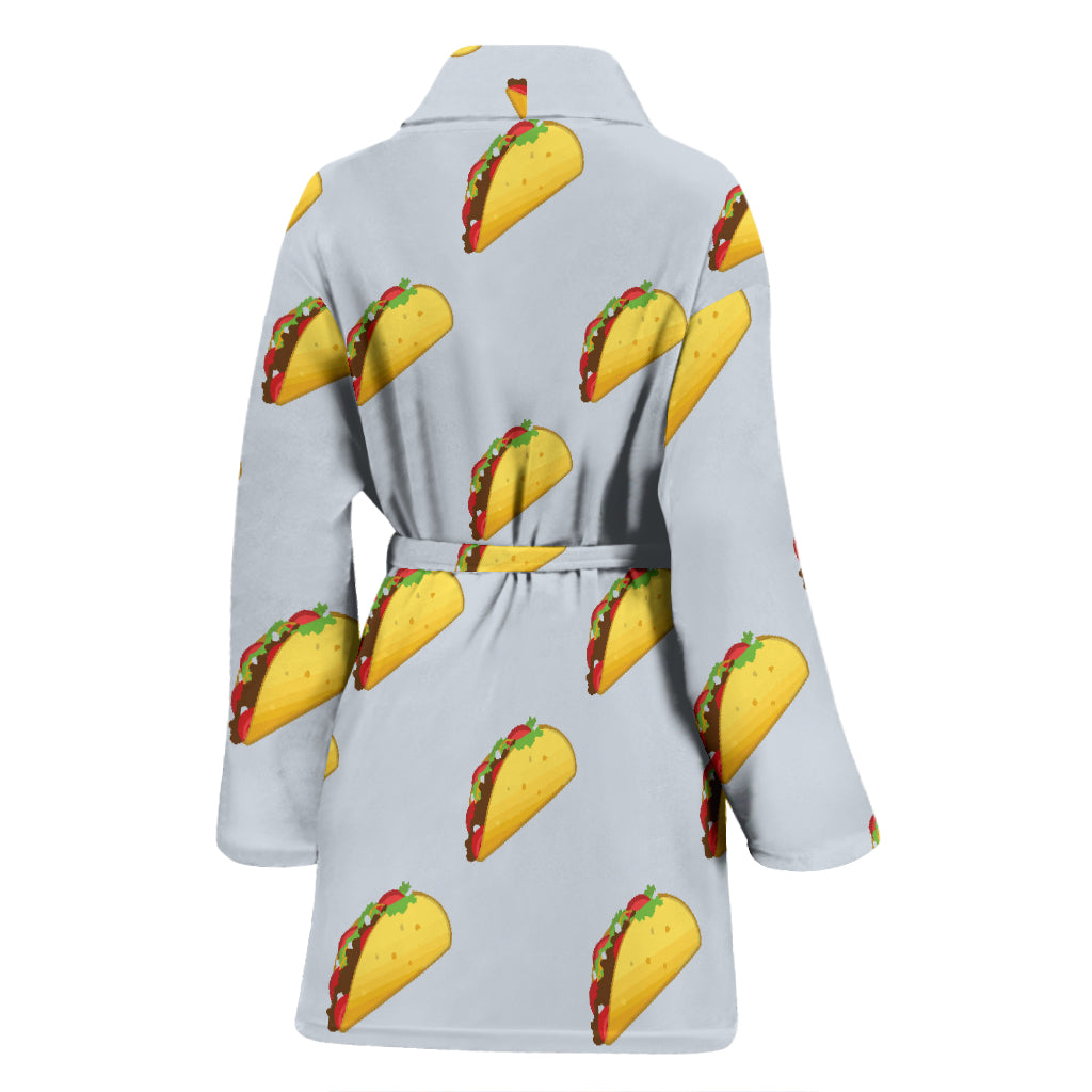 Taco Print Design LKS304 Women Bathrobe