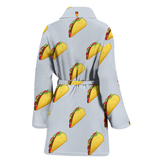 Taco Print Design LKS304 Women Bathrobe