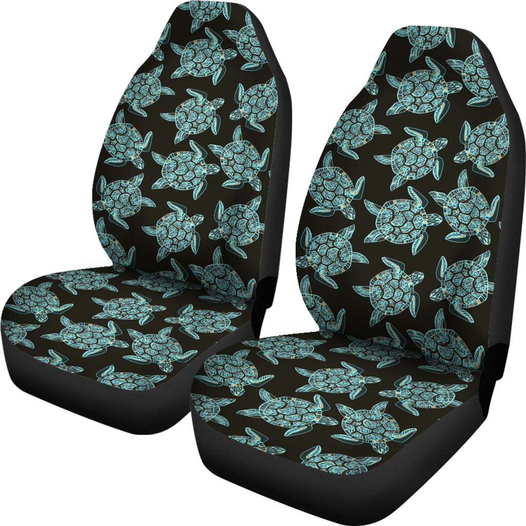 Sea Turtle Print Design LKS302 Car Seat Covers