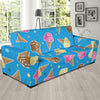 Ice Cream Pattern Print Design 01 Sofa Slipcover