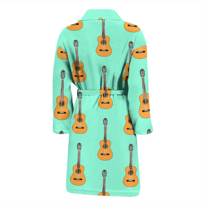 Acoustic Guitar Print Design LKS403 Men Bathrobe