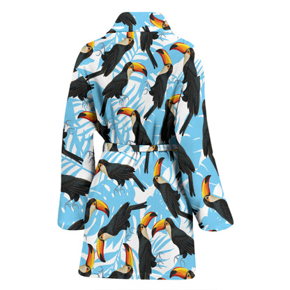 Toucan Print Design LKS303 Women Bathrobe