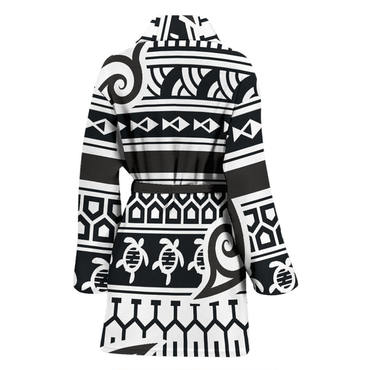 Samoan Style Print Design LKS305 Women Bathrobe