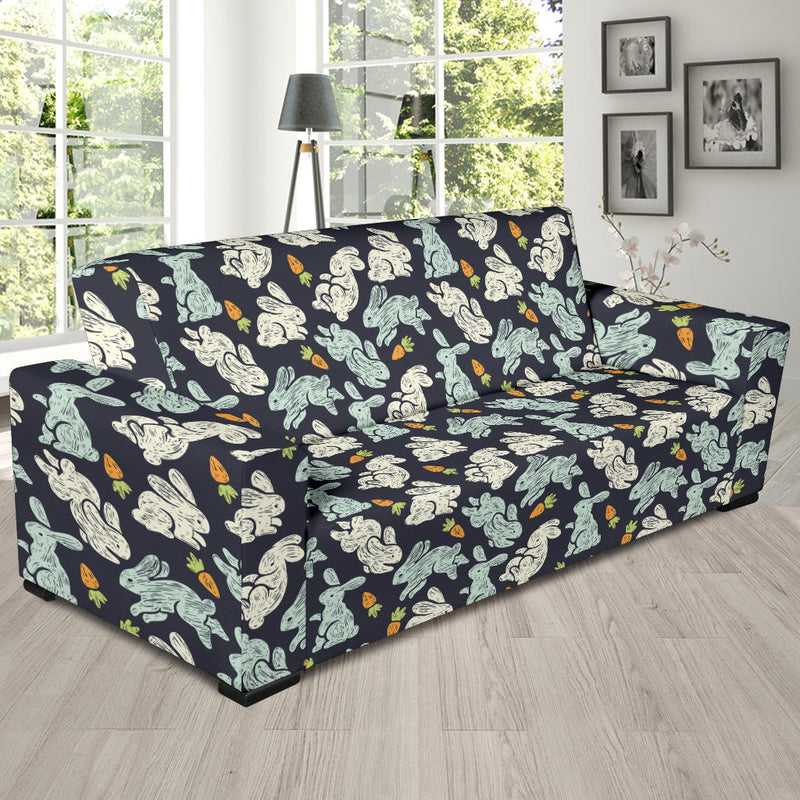 Bunny Pattern Print Design 04 Sofa Slipcover