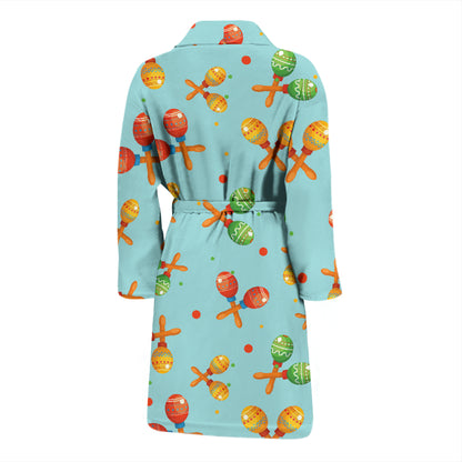 Maracas Print Design LKS402 Men Bathrobe