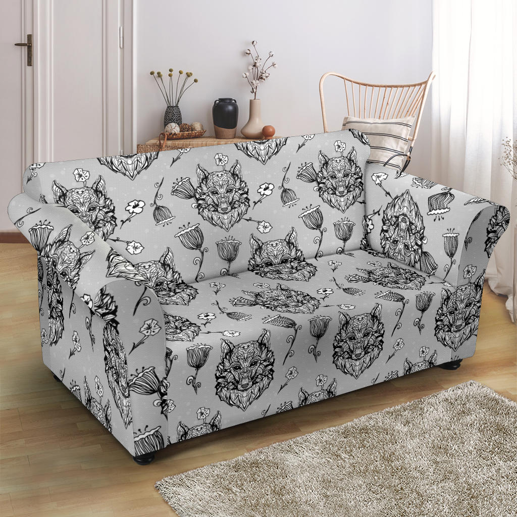 Tribal Pattern Print Design LKS306 Loveseat Couch Slipcover