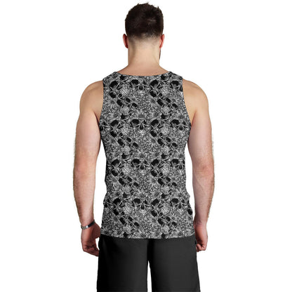 Skull Tattoo Design Print Men Tank Top