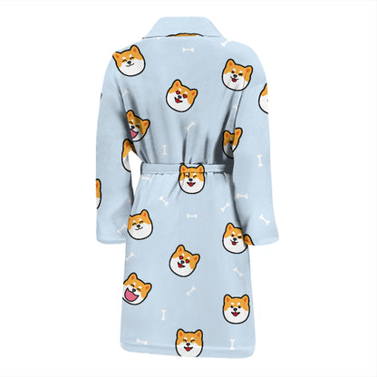 Shiba Inu Print Design LKS3012 Men Bathrobe