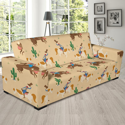 Rodeo Pattern Print Design A02 Sofa Slipcover