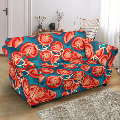Tomato Print Design LKS301 Loveseat Couch Slipcover